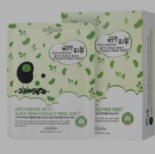 Niacinamide with Black Bean Essence Sheet Mask